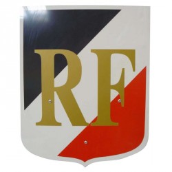 [A01352] Ecusson porte 5 drapeaux tricolore 40x50cm (avec RF)
